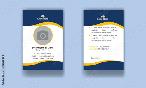 Corporate id card template