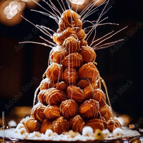 towering croquembouche photo