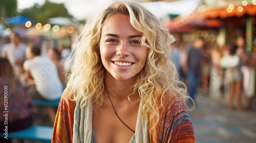 young adult woman wearing a...