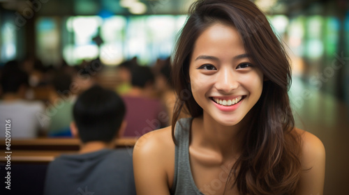 in gym, young adult woman