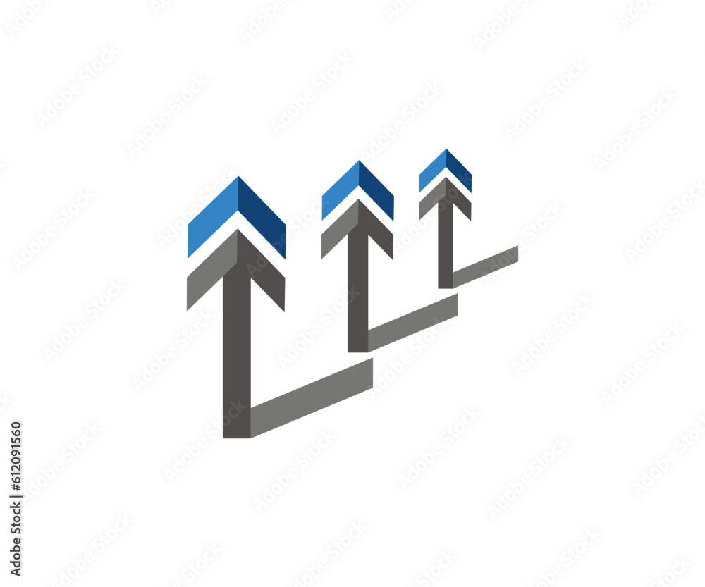 Fototapeta premium Arrow business finance globe logo refresh vector icon