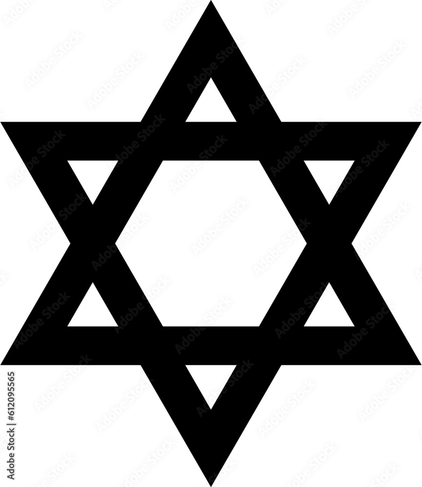 Star David icon. The Star of David (Magen David in Hebrew, Shield of David, Solomon's Seal) is a generally recognized symbol of Judaism and Jewish identity. Geometrically it is a hexagram.. Star David icon. The Star of David (Magen David in Hebrew, Shield of David, Solomon's Seal) is a generally recognized symbol of Judaism and Jewish identity. Geometrically it is a hexagram..