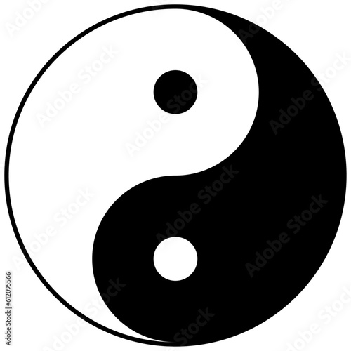 Ying yang symbol of harmony and balance