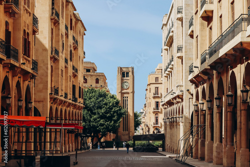 Fototapeta Naklejka Na Ścianę i Meble -  The Beirut Central District, historical and geographical core of Beirut, also called downtown Beirut.