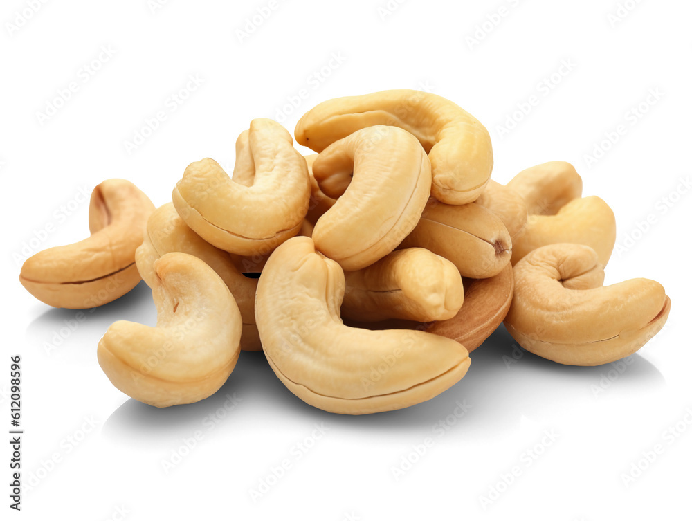 Cashews nuts isolated on transparent or white background, png Cashews nuts isolated on transparent or white background, png