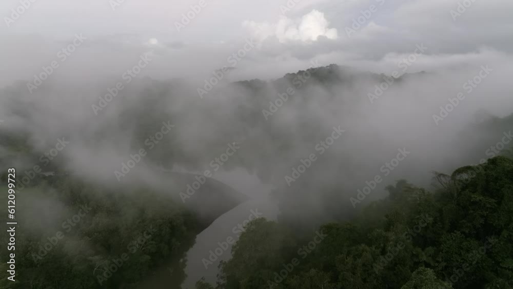 Aerial video above the clouds in the jungles of Costa Rica Aerial video above the clouds in the jungles of Costa Rica