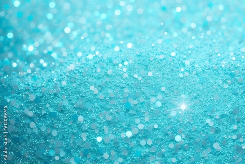 Obraz premium Background filled with shiny blue bokeh. Bokeh background. Generative AI