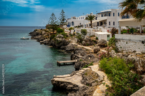 Romantic bay with turqoise water near Avlemonas on the island of Kythira in Greece