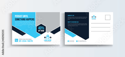 Professional Business Postcard, Creative Fitness Post Card Design Template, Postcard Template, Vector Template, Event Card layout, Invitation card, Direct Mail EDDM template. Gym postcard design.