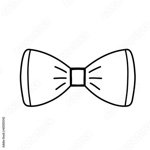 vector trendy style bow tie icon