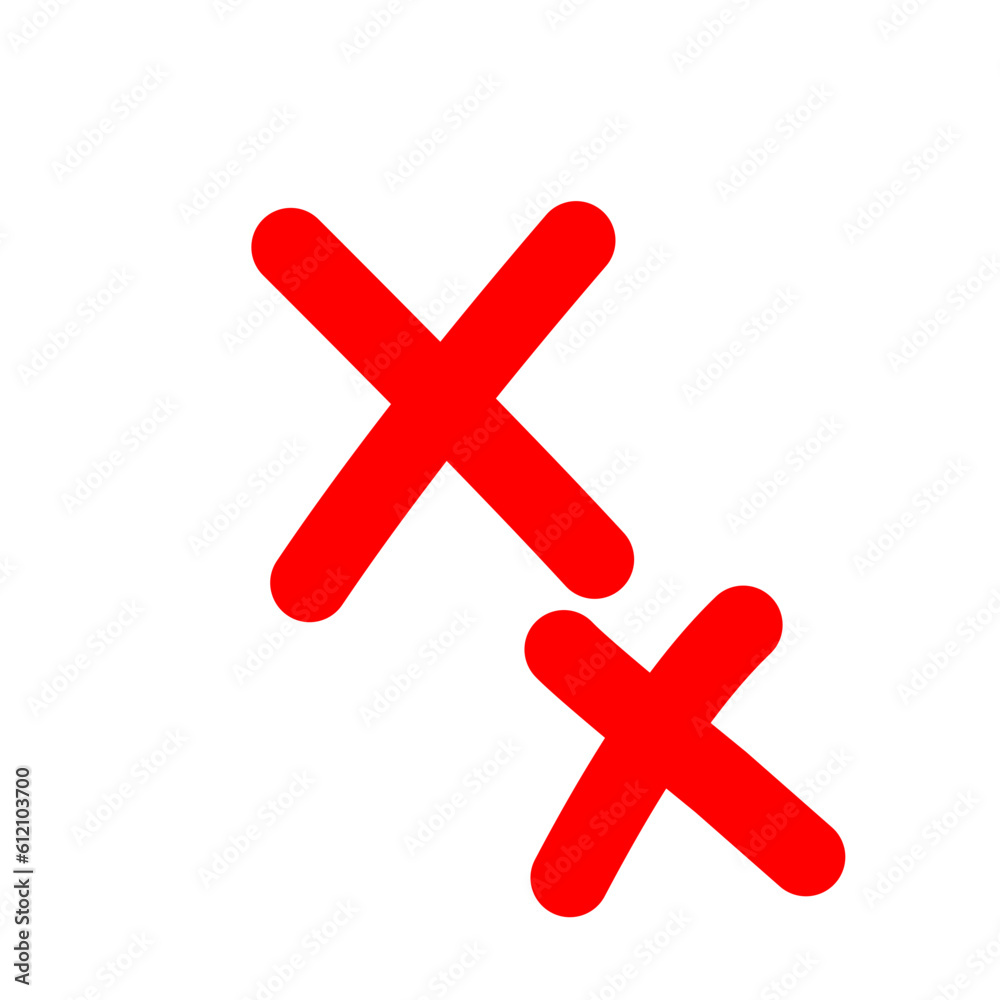 Red Crosses Doodle Red Crosses Doodle
