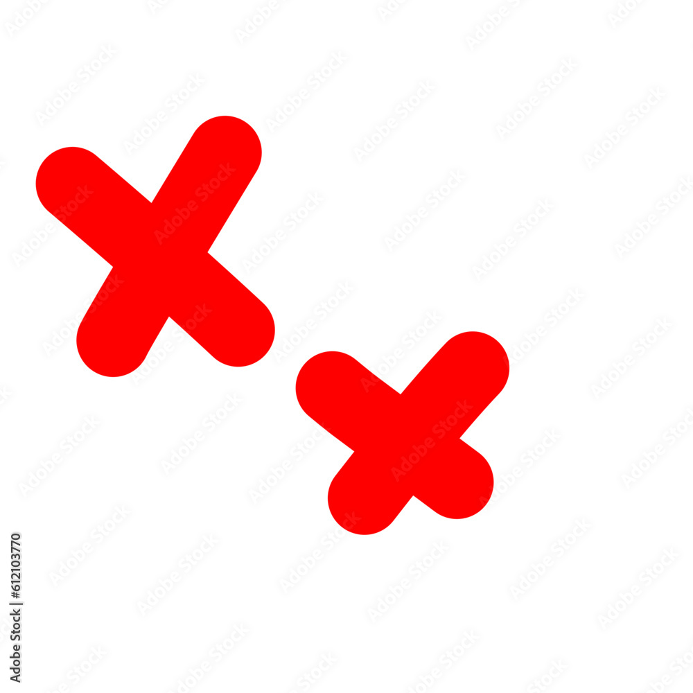 Red Crosses Doodle Red Crosses Doodle
