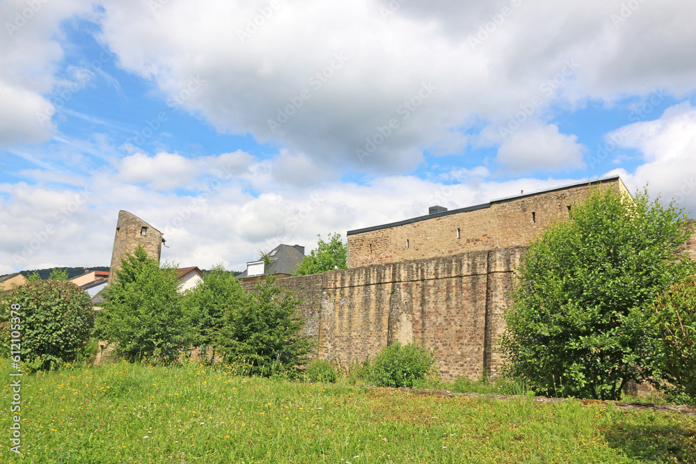City walls of Echternach in Luxembourg