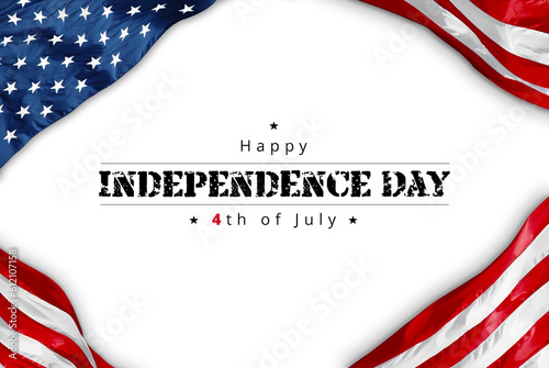 Celebrating Independence Day. United States of America USA flag background for the 4th of July