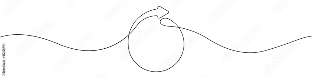 Round frame with an arrow icon line continuous drawing vector. One line Round frame with an arrow icon vector background. Round frame icon. Continuous outline of a arrow. Round frame with an arrow icon line continuous drawing vector. One line Round frame with an arrow icon vector background. Round frame icon. Continuous outline of a arrow.