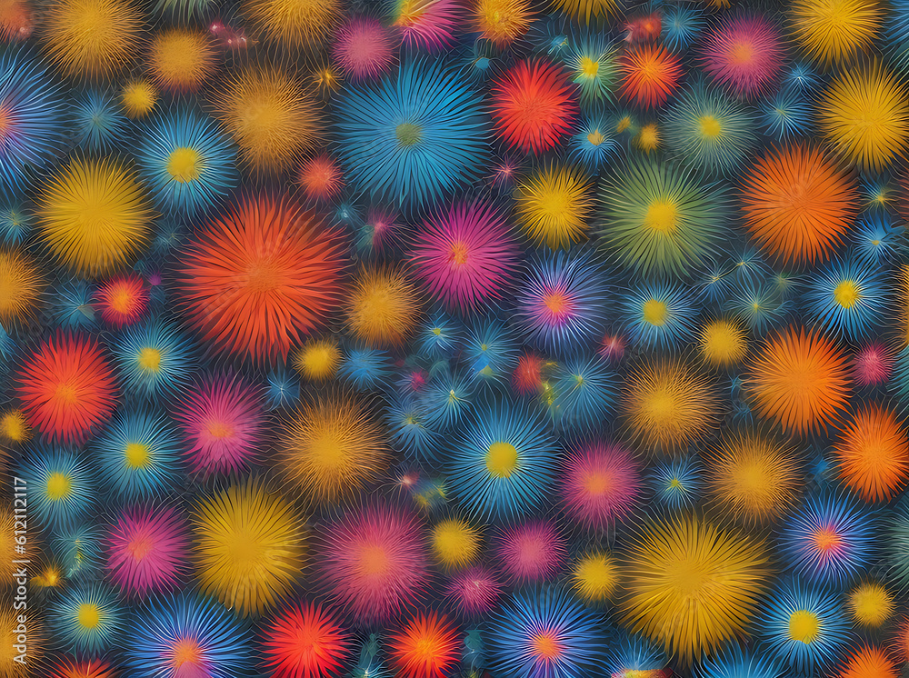 Floral 3D pattern with textured shadows. Floral 3D pattern with textured shadows.