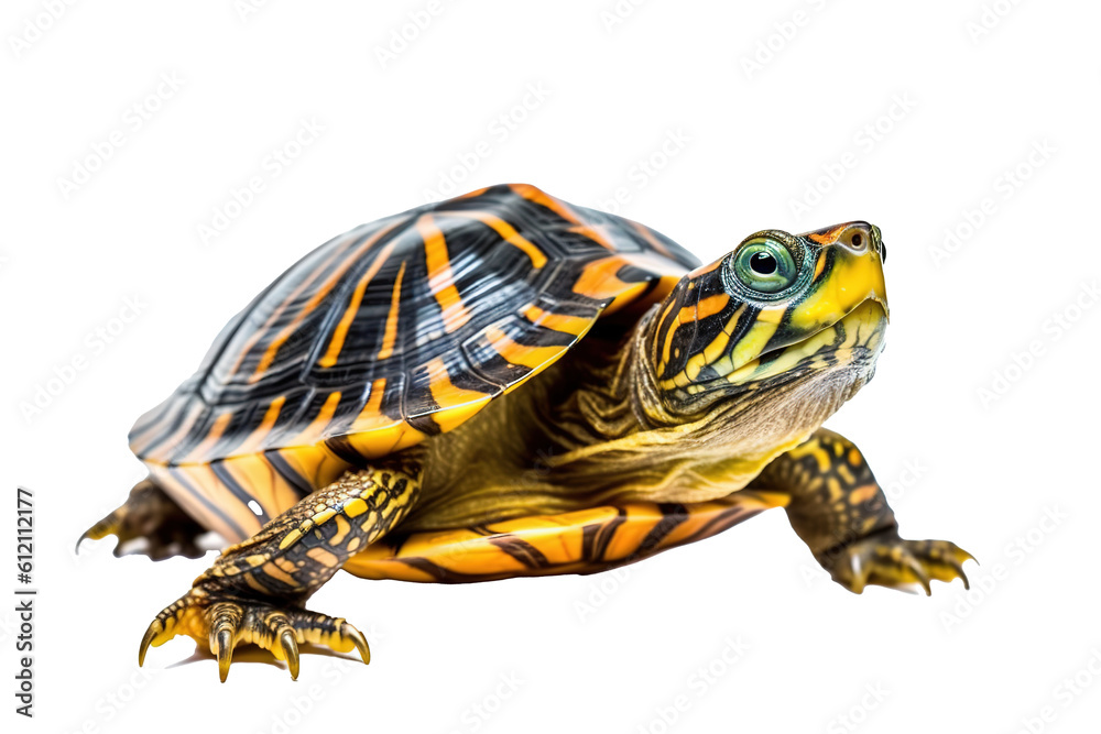 Obraz premium Map turtle., generative artificial intelligence