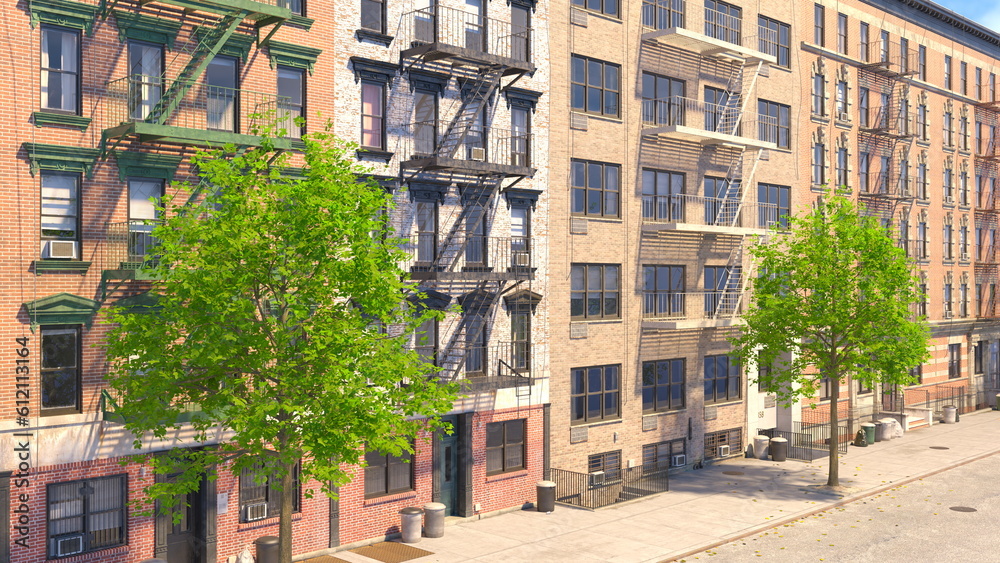 Naklejka premium 市街地の風景