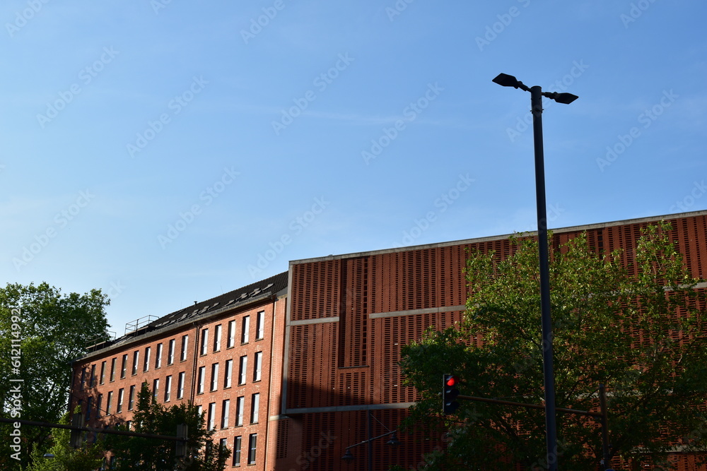 red brick building in the city red brick building in the city