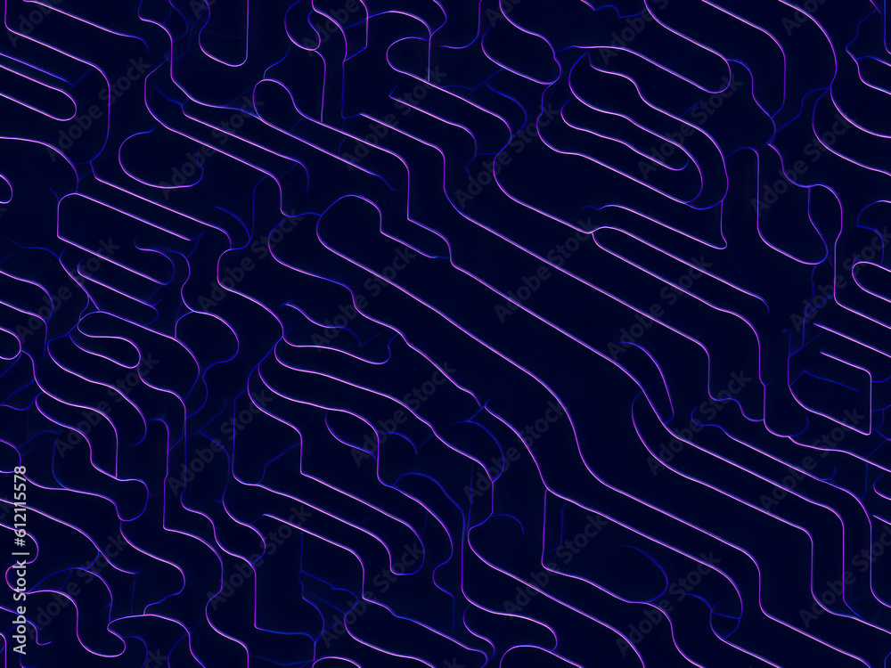 Topographic seamless pattern dark, blue, silver