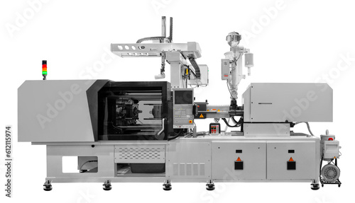 Fotografiet Production machine for manufacture products from pvc plastic extrusion technolog