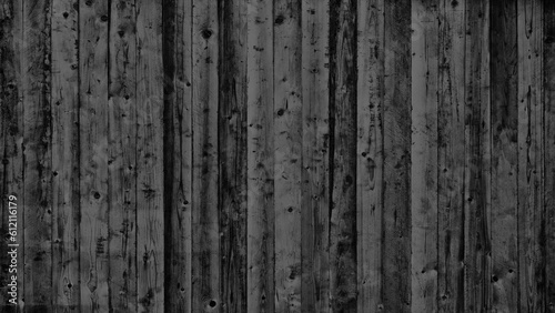 Wooden dark black texture background from old wooden logs wall, abstract wooden texture background as template, page or web banner