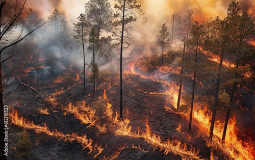  a forest fire. Generative AI