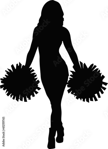 standing cheerleader pose svg vector cutfile for cricut and Ai jpeg file 