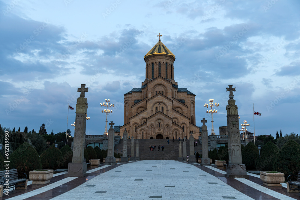 Obraz premium Holy Trinity Cathedral of Tbilisi