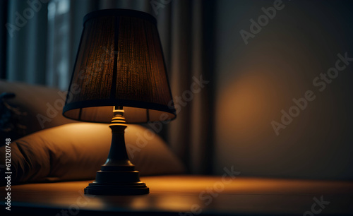 lamp on the desk