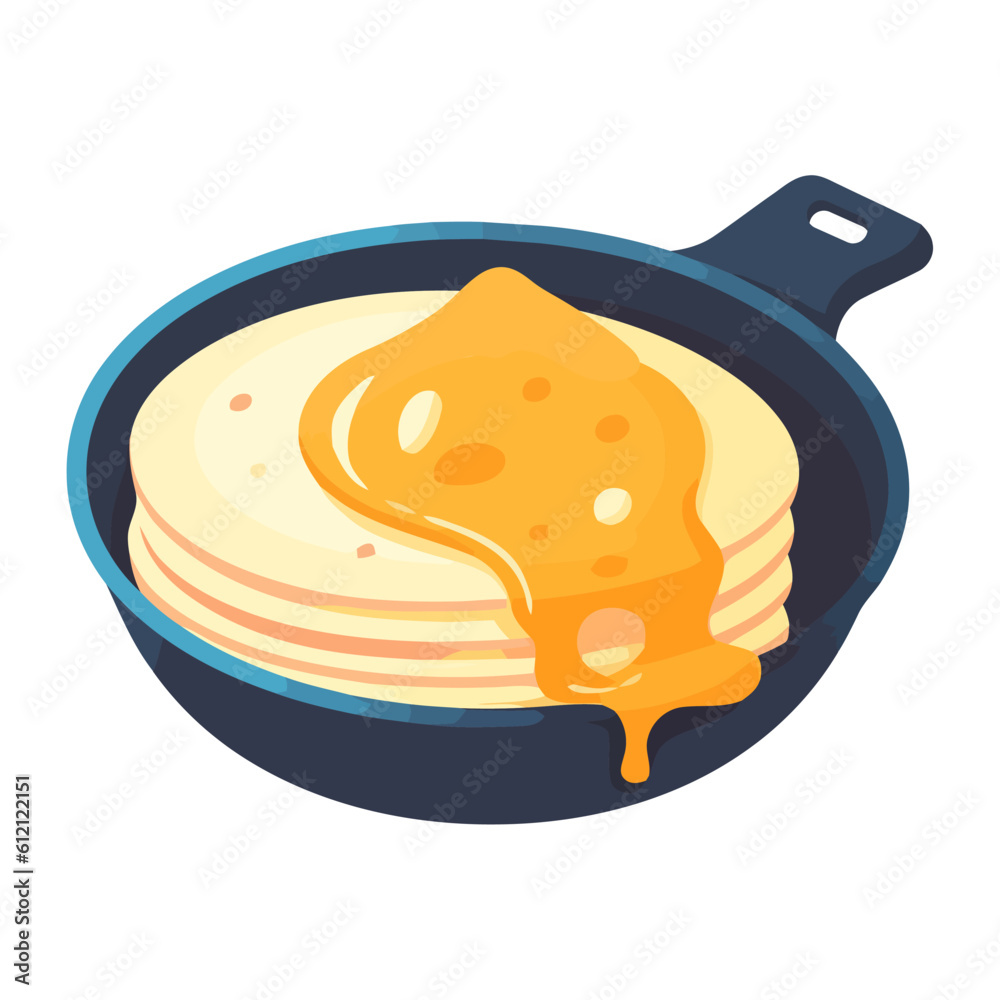 Stack of pancakes and butter Stack of pancakes and butter