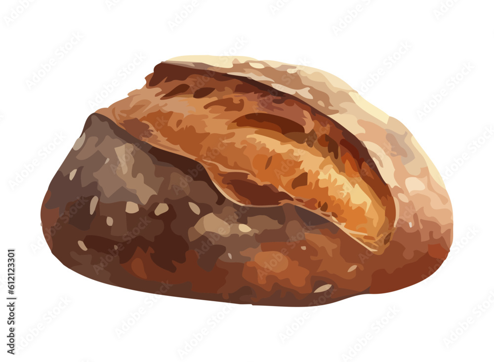 Organic bread snack, a healthy gourmet meal Organic bread snack, a healthy gourmet meal