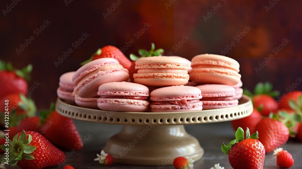 Strawberry Bliss: Delectable Strawberry Macarons