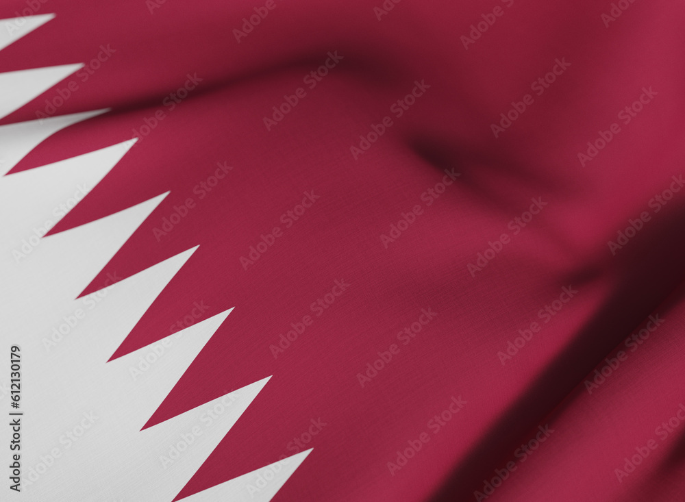 Fototapeta premium Flag of Qatar (Catar)
