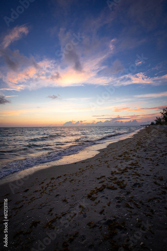 Watching the beautiful sunset in Venice Beach  FL 