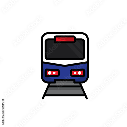 Sky Train vector, Subway, train icon Transportation symbols for logo banner button web app - SVG File