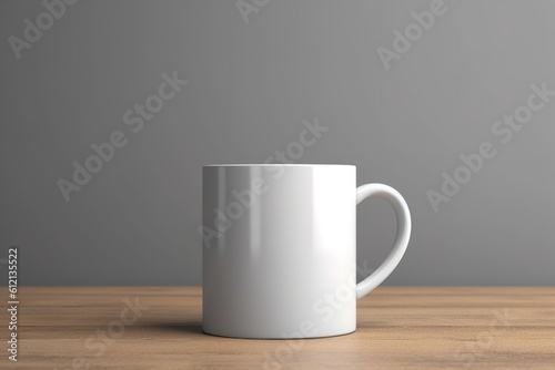 mockup of a white blank mug