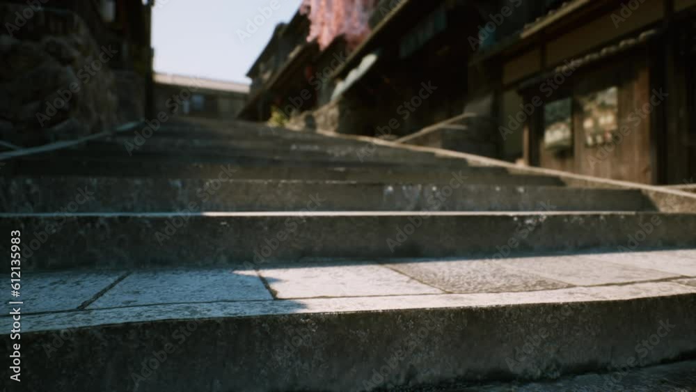Japan cityscape in tample historic district Japan cityscape in tample historic district