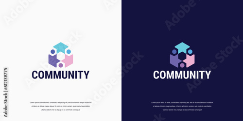 logo community, social group logo