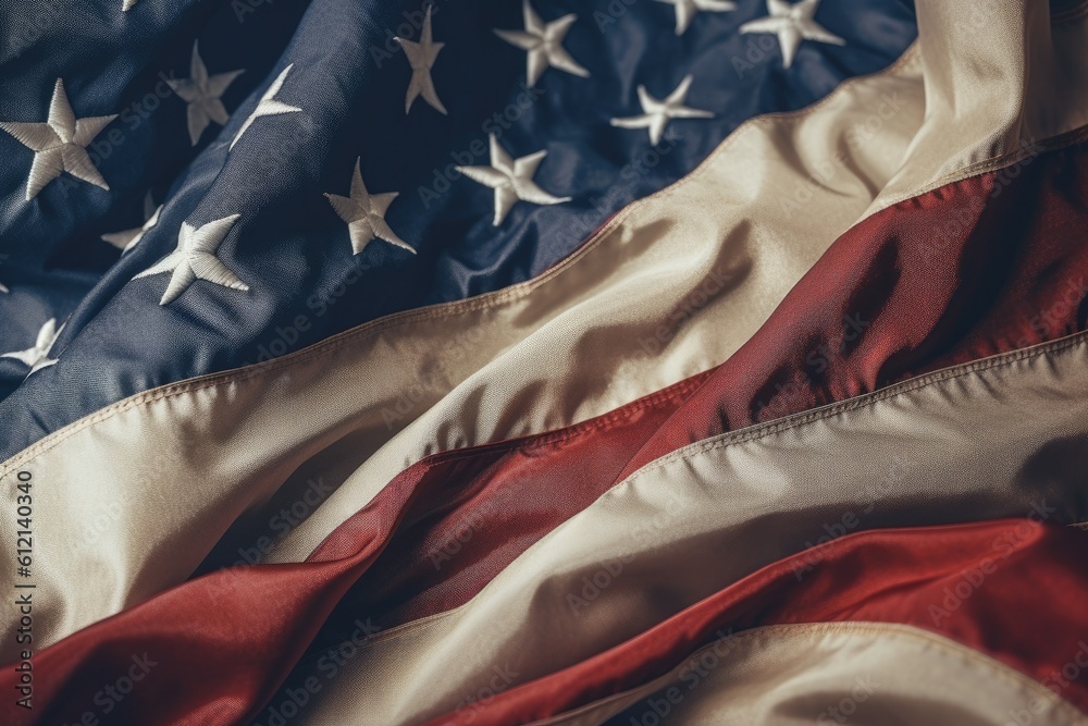 Fototapeta premium USA flag background. Generative AI