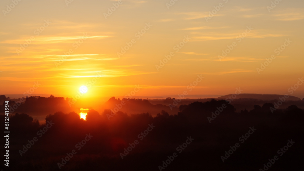 Scenic sunrise - generative ai Scenic sunrise - generative ai