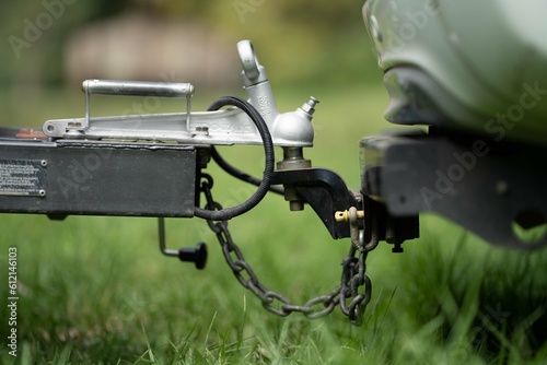Trailer hooked up to car 