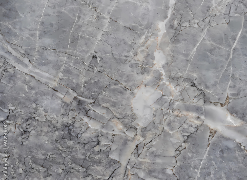 Fototapeta premium Abstract white grey white marble texture background. Generative AI