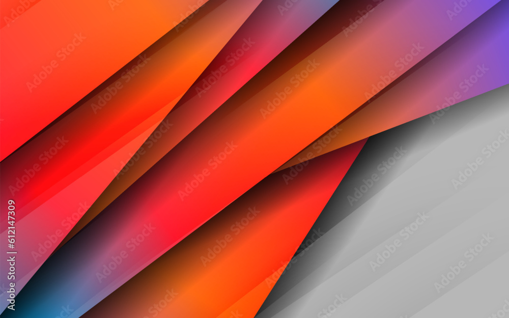 Obraz premium Abstract overlap layer papercut gradient background vector