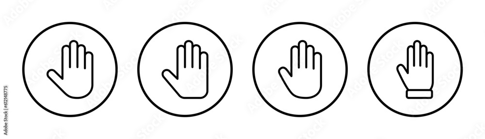 Hand icon set illustration. hand sign and symbol. hand gesture Hand icon set illustration. hand sign and symbol. hand gesture