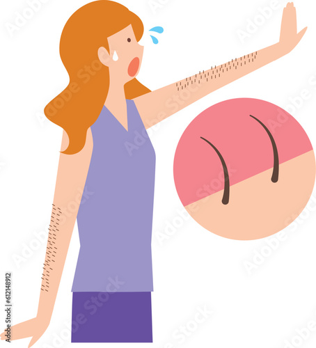 腕のムダ毛を脱毛したい女性