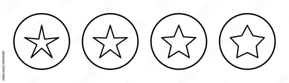 Star Icon set illustration. rating sign and symbol. favourite star icon Star Icon set illustration. rating sign and symbol. favourite star icon