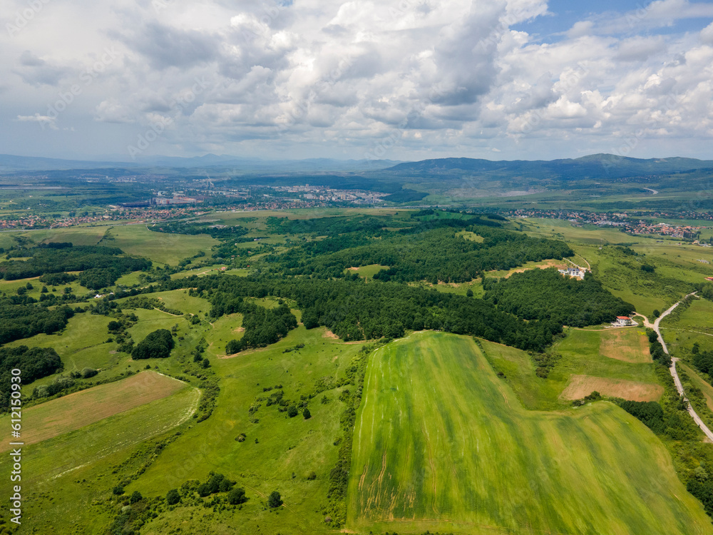 Aerial view of Vitosha Mountain near Village of Rudartsi, Bulgaria Aerial view of Vitosha Mountain near Village of Rudartsi, Bulgaria