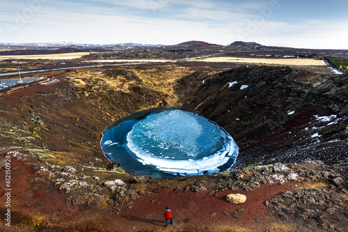 crater in iceland