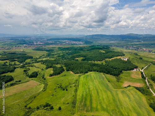 Aerial view of Vitosha Mountain near Village of Rudartsi, Bulgaria
